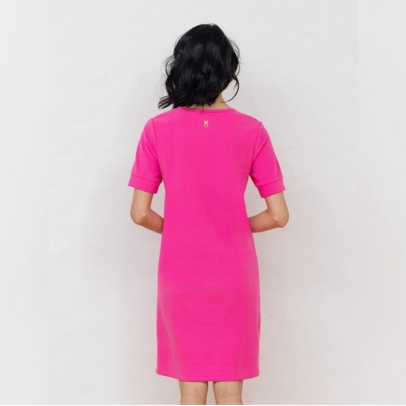 Dudley Stephens Pink Terry Fleece Dress size M - Picture 2 of 8